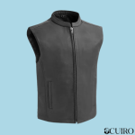 Club House Men’s Leather Motorcycle Vest