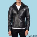 Men’s Alberto Shearling Black Leather Jacket