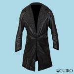 Men’s Blade Runner Genuine Real Leather Black Trench Coat