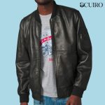 Men’s Cannon Vintage Leather Aviator Bomber Jacket