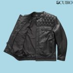 Men’s Cinder Cafe Style Leather Jacket