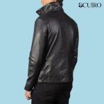 Men’s Columbus Black Leather Bomber Jacket