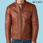 Men’s Crusader Performance Style Biker Leather Jacket