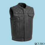 Men’s Downside Motorcycle Leather Vest