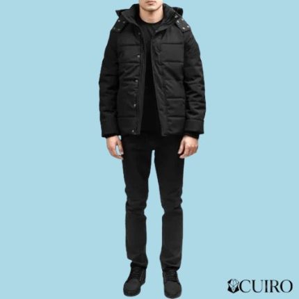 Men’s Exton Black Hooded Down Puffer Jacket