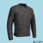Men’s Grand Prix Leather Black Motorcycle Jacket