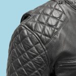 Men’s Grand Prix Leather Black Motorcycle Jacket - Image 5