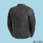 Men’s Grand Prix Leather Black Motorcycle Jacket
