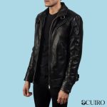 Men’s Legacy Black Leather Biker Jacket