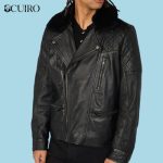Men’s Leo Moto Jacket With Removable Shearling Collar