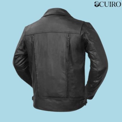 Men’s Mastermind Motorcycle Black Leather Jacket