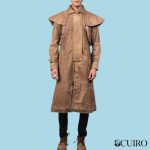 Men’s Maverick Brown Leather Duster