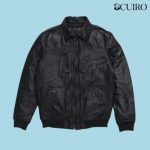 Men’s Maverick Leather Black Bomber Jacket