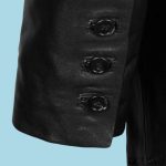 Men’s Medieval Black Leather Blazer