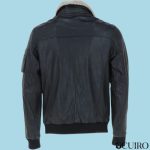 Men’s Monomoi Black Leather Pilot Jacket