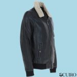 Men’s Monomoi Black Leather Pilot Jacket