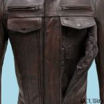 Men’s Raider Motorcycle Brown Leather Jacket