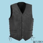Men’s Rancher Motorcycle Western Style Leather Vest
