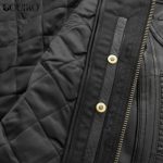 Men’s Raptor Motorcycle Black Leather Jacket - Image 5