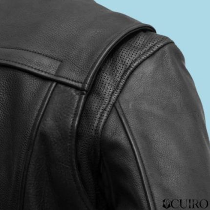 Men’s Revolt Motorcycle Black Leather Jacket
