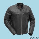 Men’s Rocky Motorcycle Black Leather Jacket