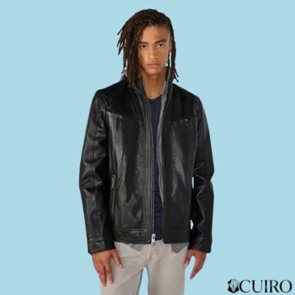 Men's Sean Vintage Black Leather Jacket