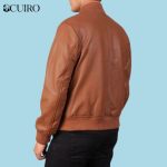 Men’s Shane Brown Leather Bomber Jacket
