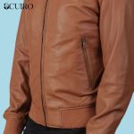 Men’s Shane Brown Leather Bomber Jacket