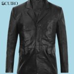 Men’s Smith Black Leather Blazer