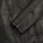 Men’s Thompson Black Leather Moto Jacket