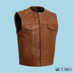 Men’s Timber motorcycle leather vest (limited edition)