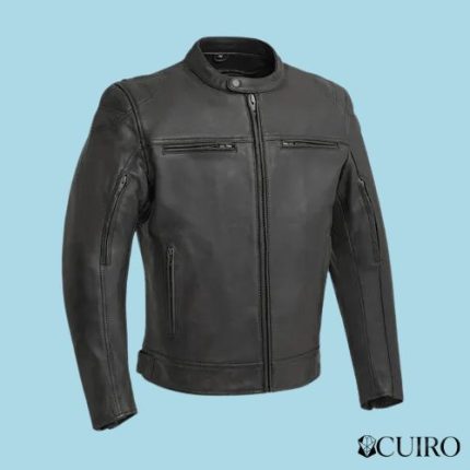 Men’s Top Performer Motorcycle Black Leather Jacket