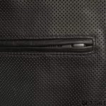 Men’s Turbine Motorcycle Perforated Black Leather Jacket