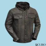 Men’s Vendetta Motorcycle Black Leather Jacket