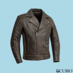 Men’s Wrath Motorcycle Brown Leather Jacket