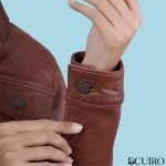Women's Cognac Brown Trucker Leather Jacket - Image 5