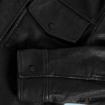 Women’s Leather Collared Biker Jacket