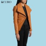 Women’s Lee Tan Brown Leather Blazer