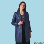Women’s Nora Button Down Blue Lamb Trench