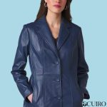 Women’s Nora Button Down Blue Lamb Trench