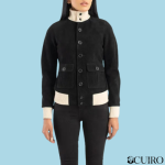 Women’s Sasha A1 Black Suede Bomber Jacket