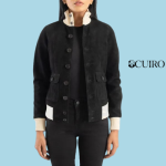 Women’s Sasha A1 Black Suede Bomber Jacket