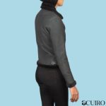 Women’s Sherilyn B-3 Distressed Black Leather Goatskin Bomber Jacket