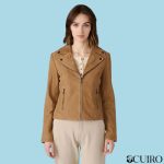 Women’s Sonia Brown Suede Moto